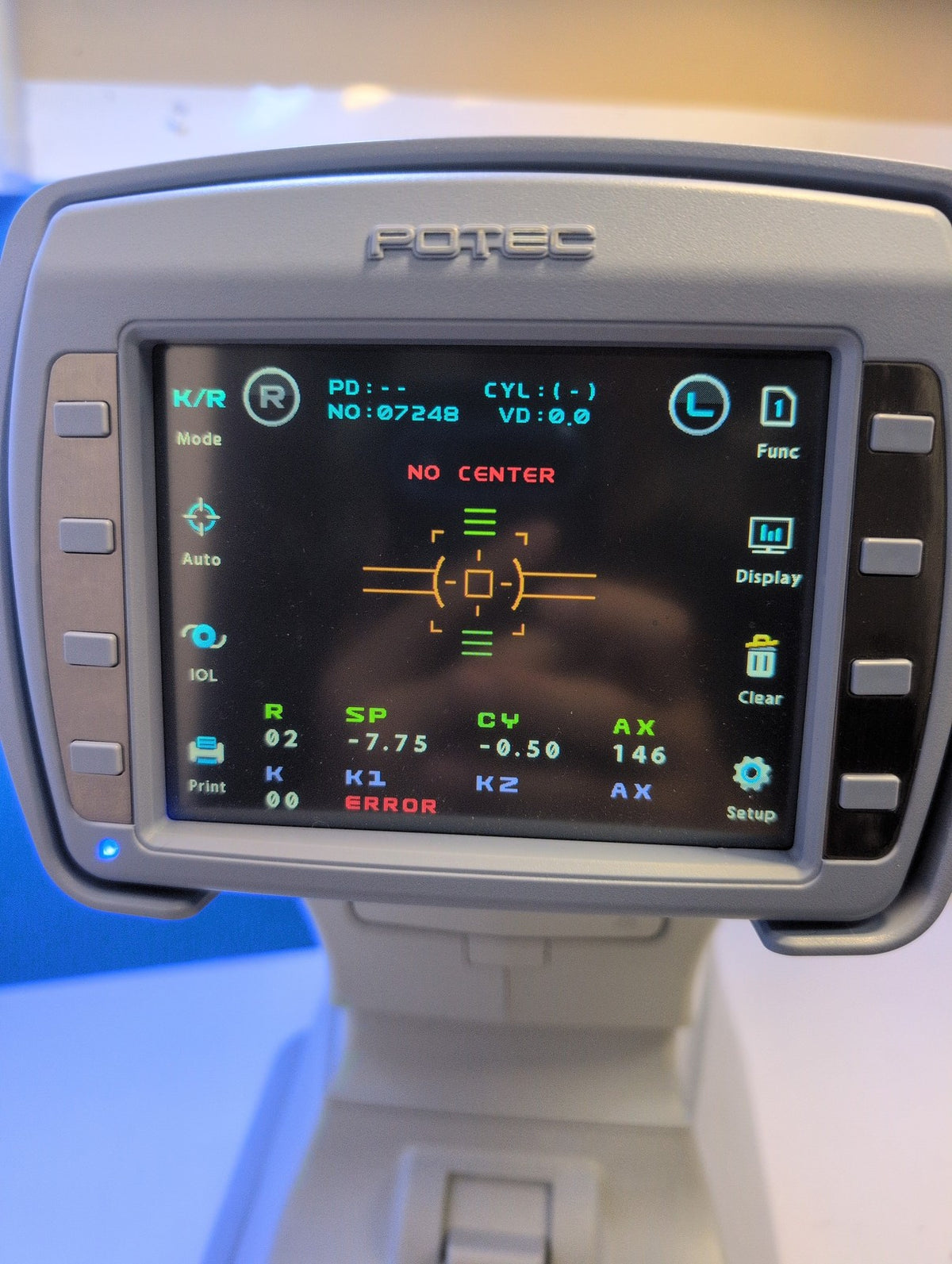 🎸 Potec PRK-7000 Auto Ref-Keratometer Ophthalmic Diagnostic Instrument