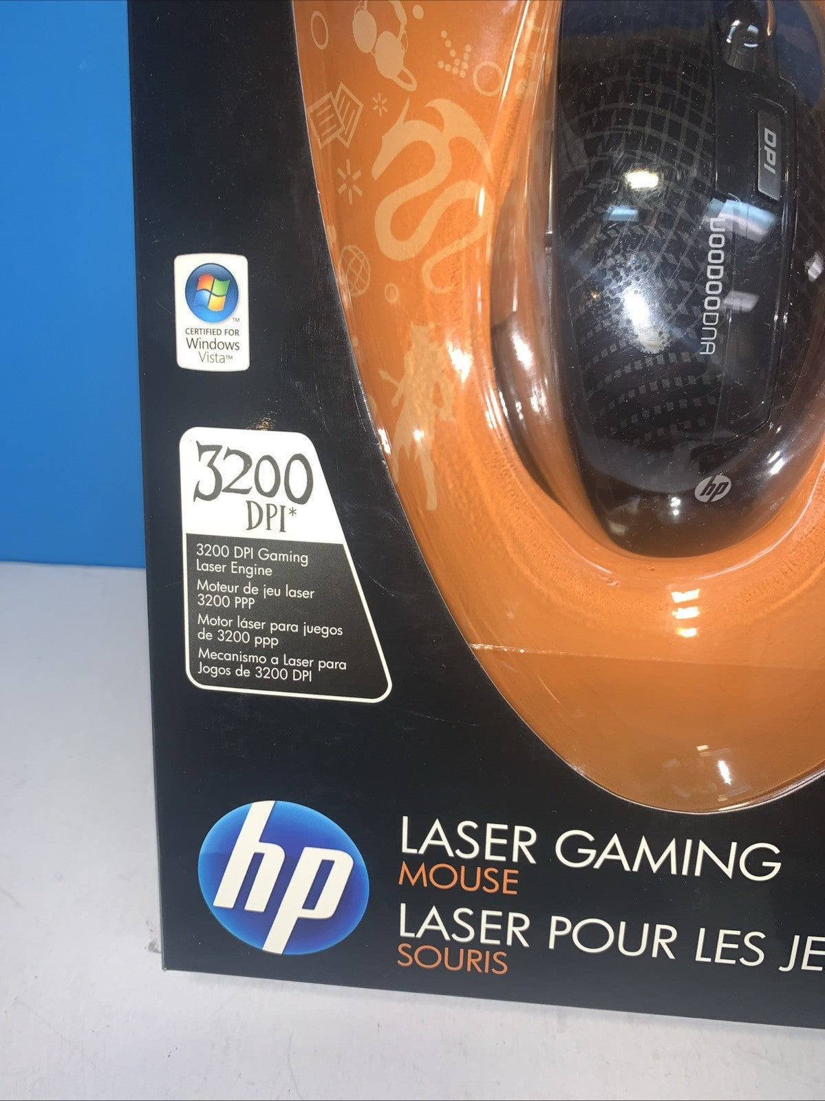 HP Laser Mouse Gaming Grade laser performance 3200 DPI NEW