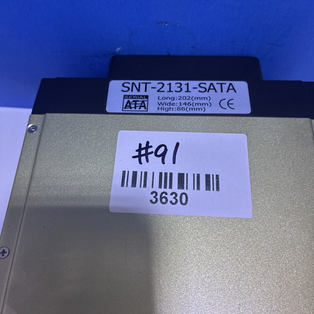 🔥 SNT-2131-SATA Serial ATA Hard Drive Enclosure Tray Gold/Black with 2x caddy