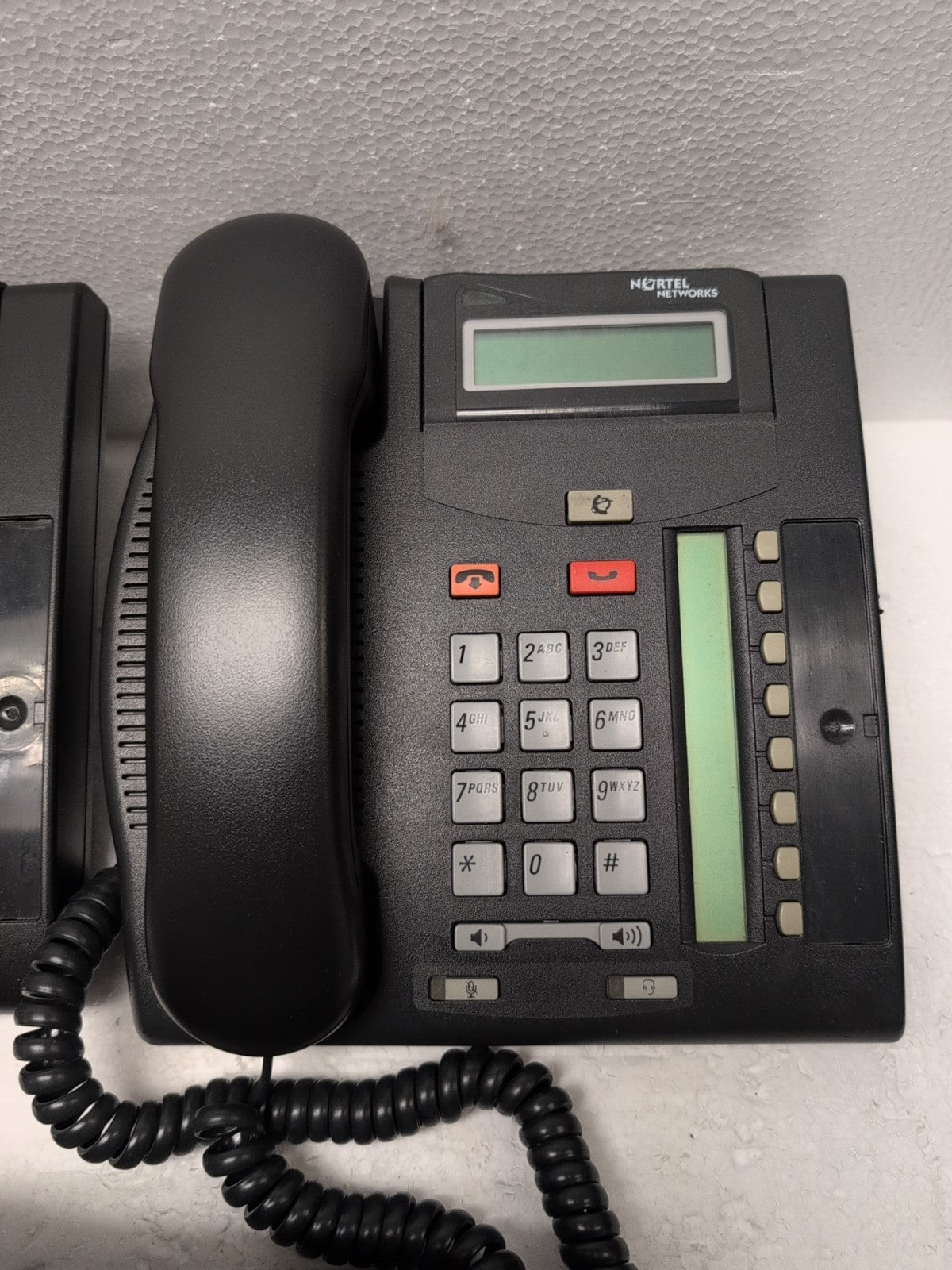 3x Nortel Networks T7208 Charcoal Digital Display Phones -