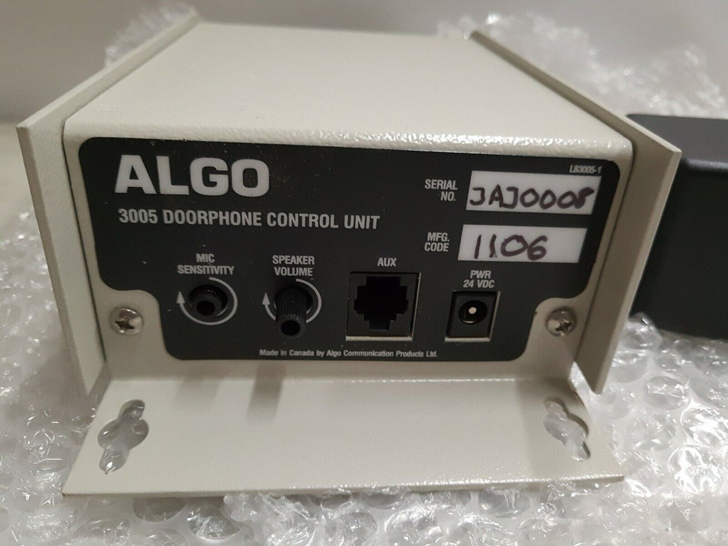 - (GRADE A) Algo 3005 Doorphone Control Unit With AC Adapter