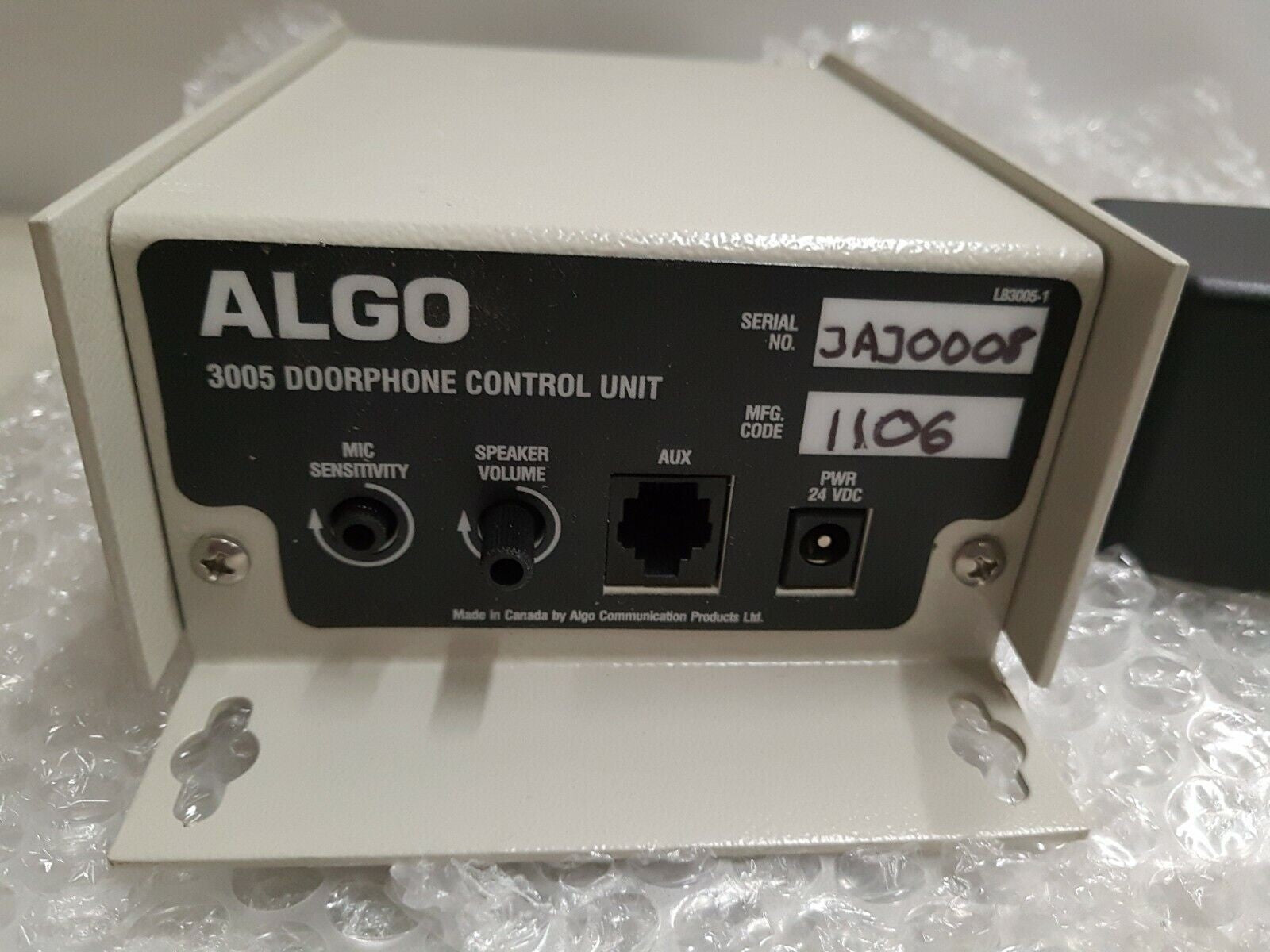 - (GRADE A) Algo 3005 Doorphone Control Unit With AC Adapter