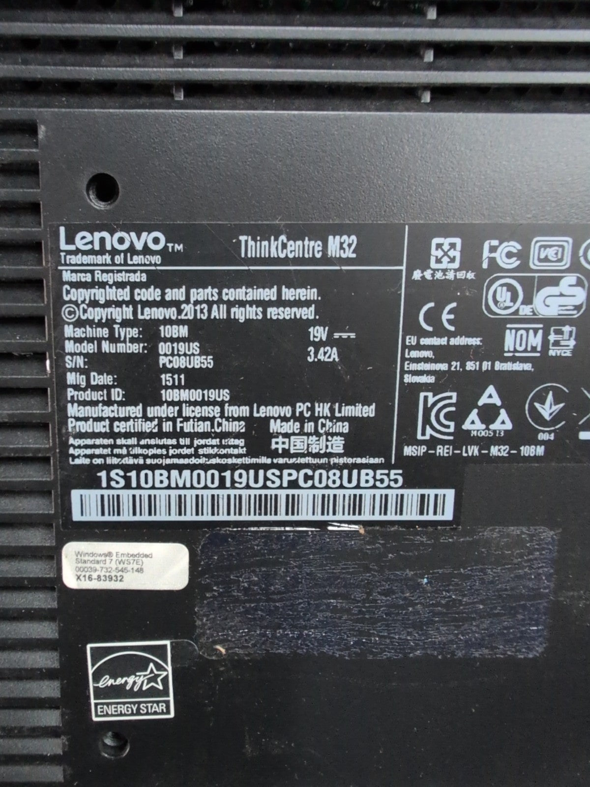 🔥5x Lenovo ThinkCentre M32 Thin Client PC 4GB RAM (NO AC ADAPTER,  NO OS) -