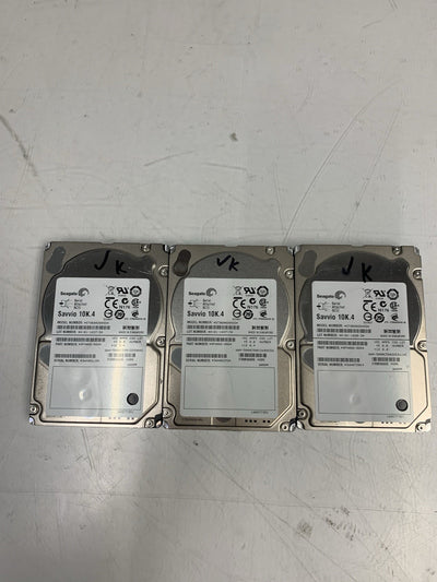 3x Seagate Savvio 10K.4 600GB 2.5” SAS Server HD ST9600204SS (1000+ days left)