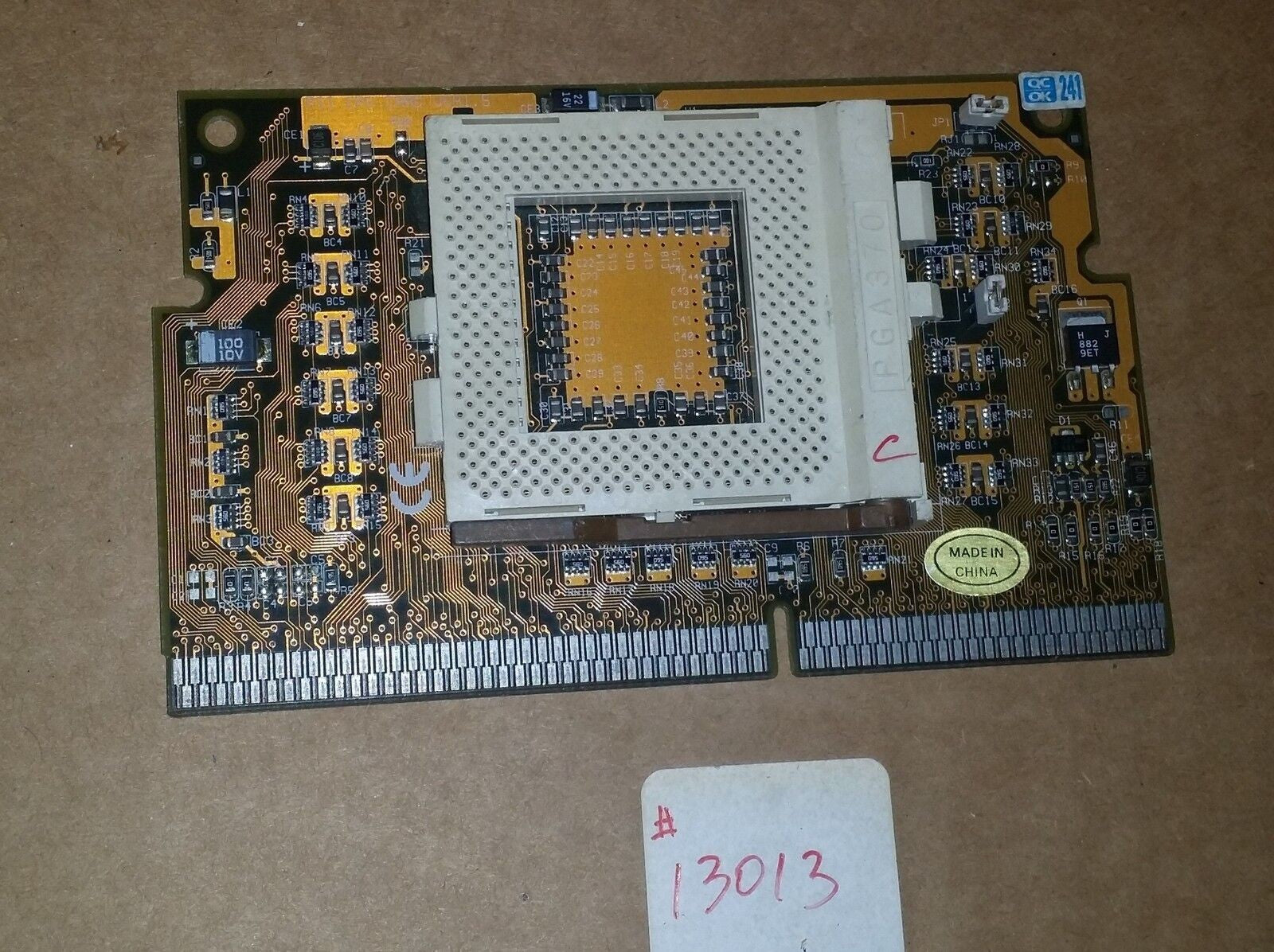 PII  370 CPU Adapter Card Rev. 1.5 Slot 1 to 3
