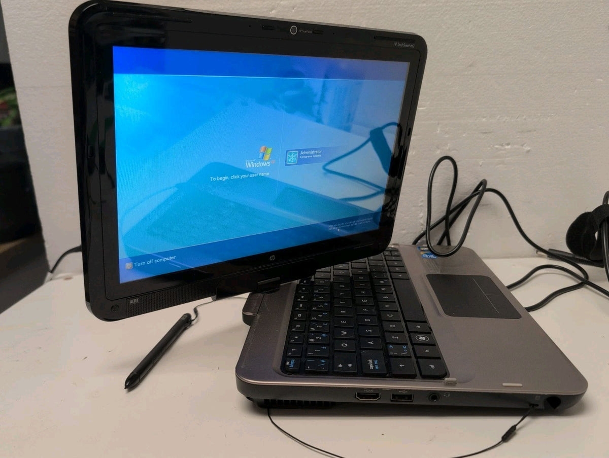 NICE HP TOUCHSMART TM2  12.1" TOUCH Laptop U7300 CPU/3GB RAM/500GB HDD/ WIN XP -