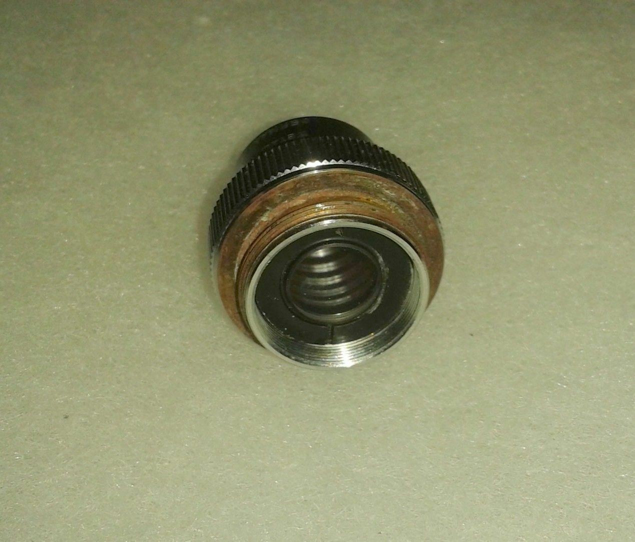 Lens of Zeiss Axioskop FS Fluorescent Binocular Microscope