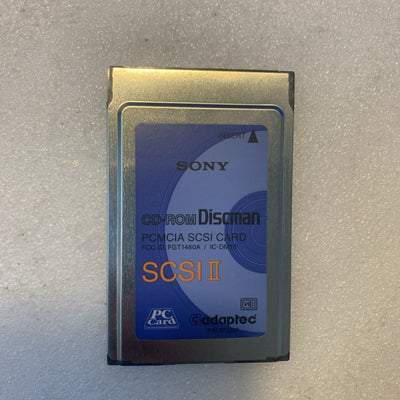 🔥 Vintage Sony Discman PCMCIA SCSI II PC Card Adapter Adaptec