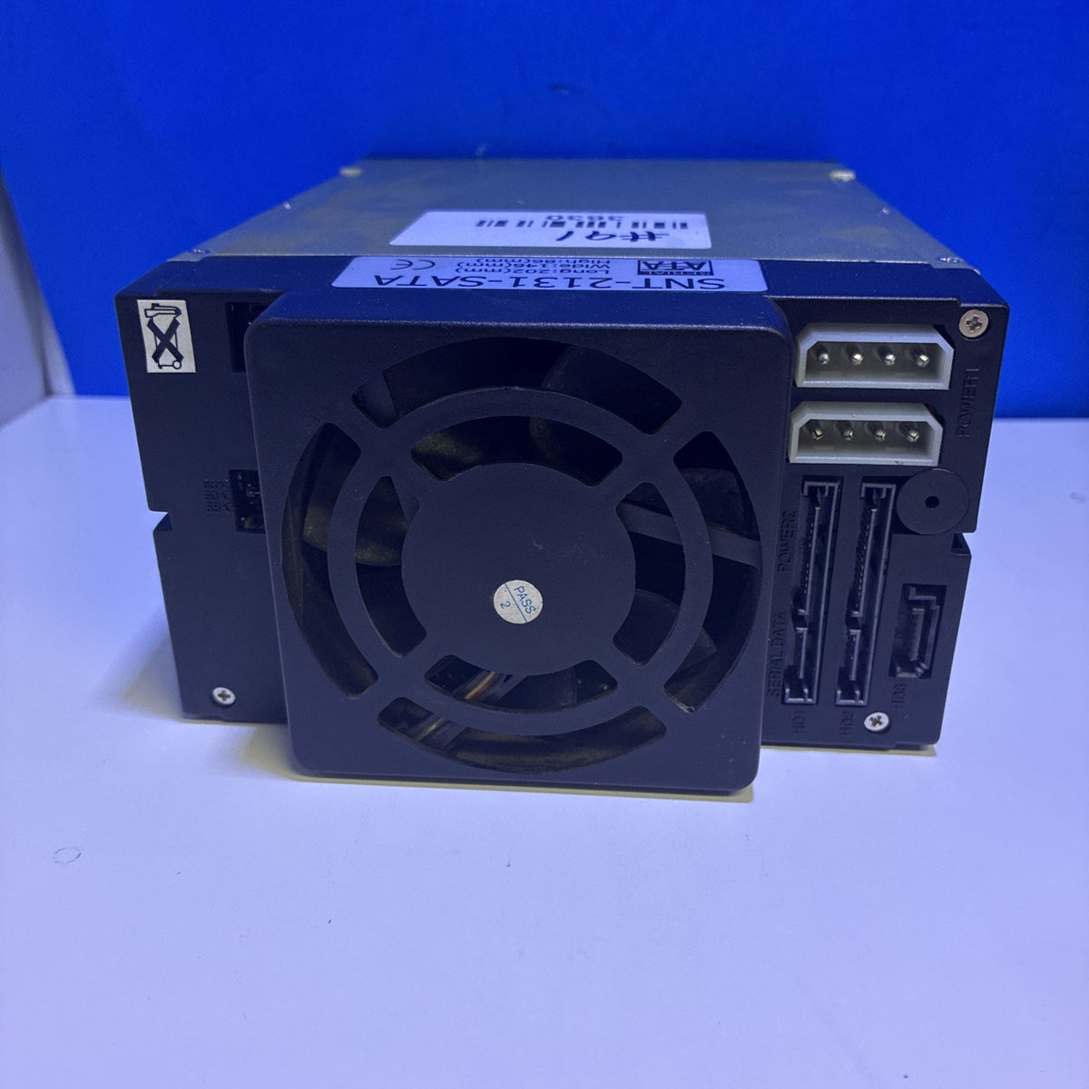 🔥 SNT-2131-SATA Serial ATA Hard Drive Enclosure Tray Gold/Black with 2x caddy