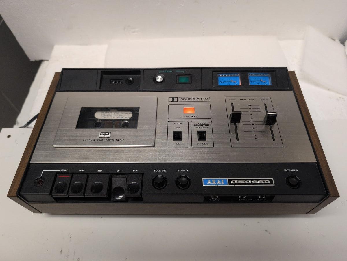🎸 Akai GXC-38D Vintage Stereo Cassette Deck with Dolby NR - Made in Japan
