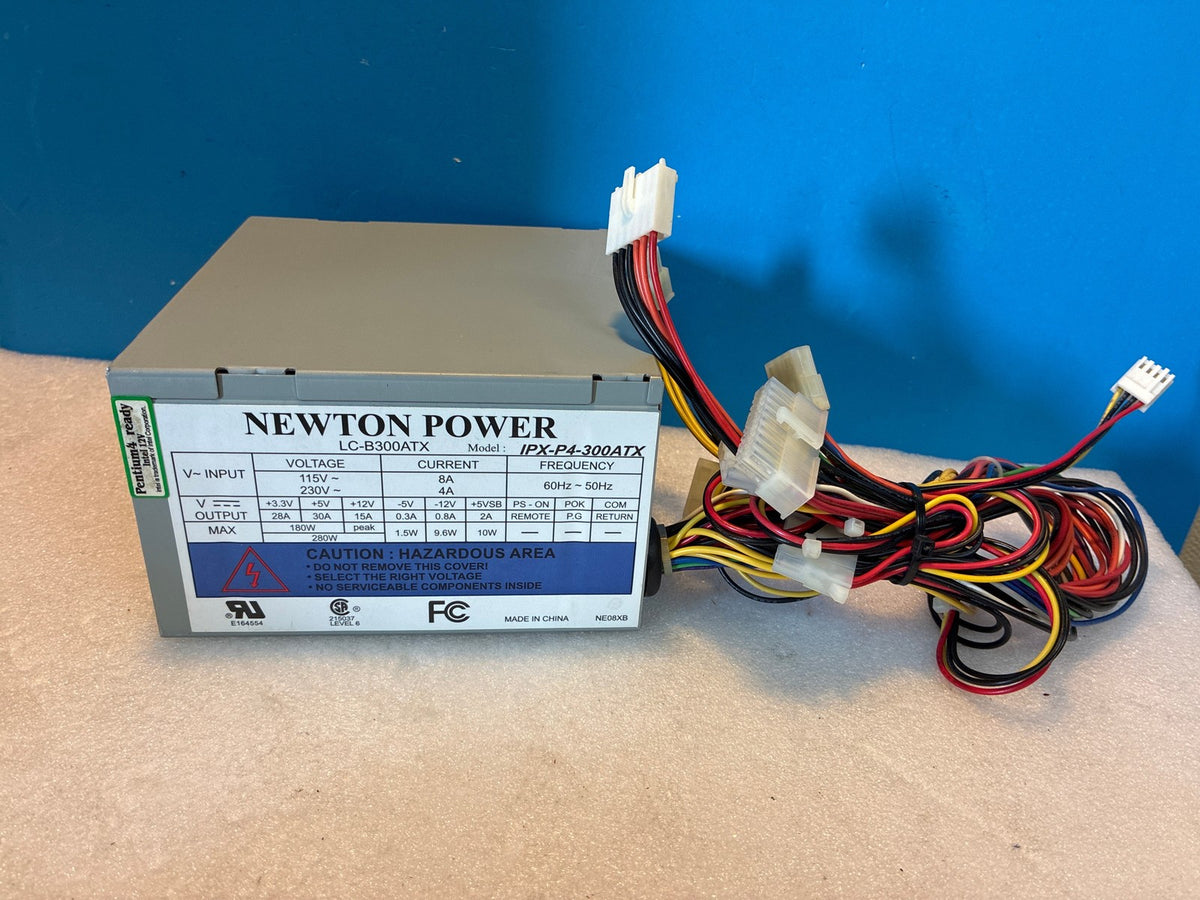 🔥 Newton Power IPX-P4-300ATX 300W ATX Power Supply PSU Pentium 4 Ready w/P6