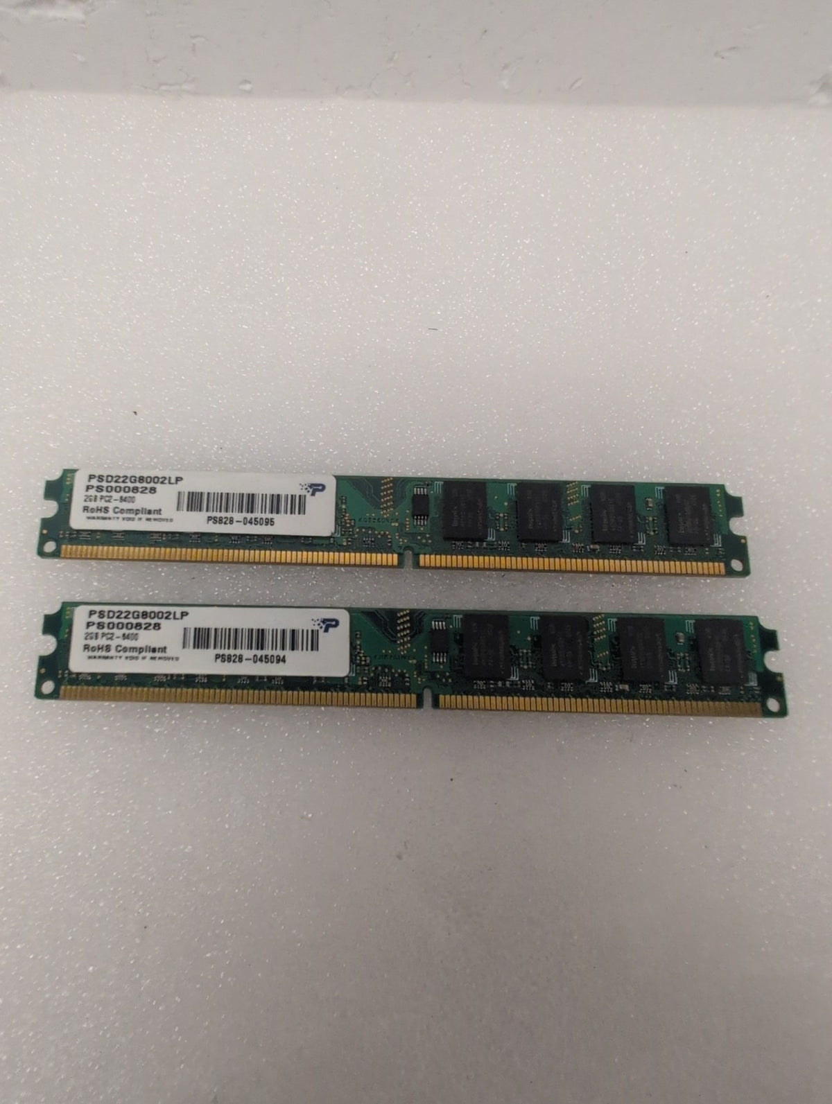 🎸 Patriot PSD22G8002LP 4GB (2x2GB) PC2-6400 DDR2 Desktop Memory RAM Sticks