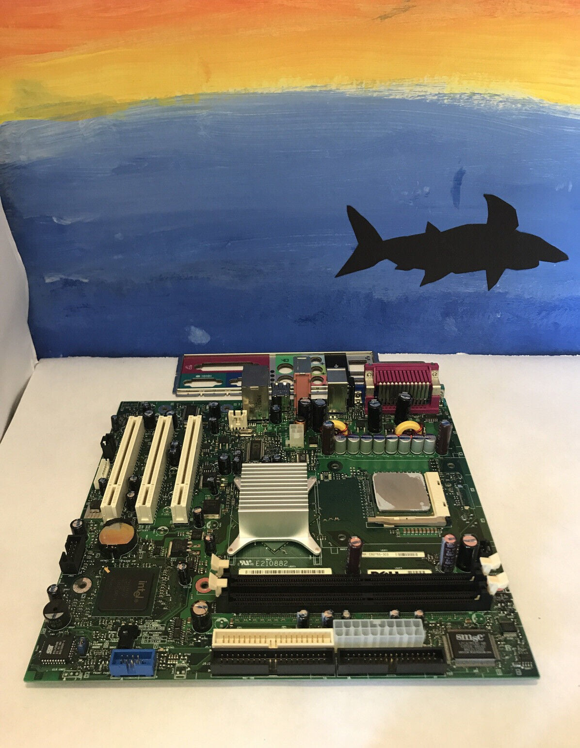 DELL Dimension 3000 TC667 PC Motherboard w/ P4 3GHz CPU & Backplate IO