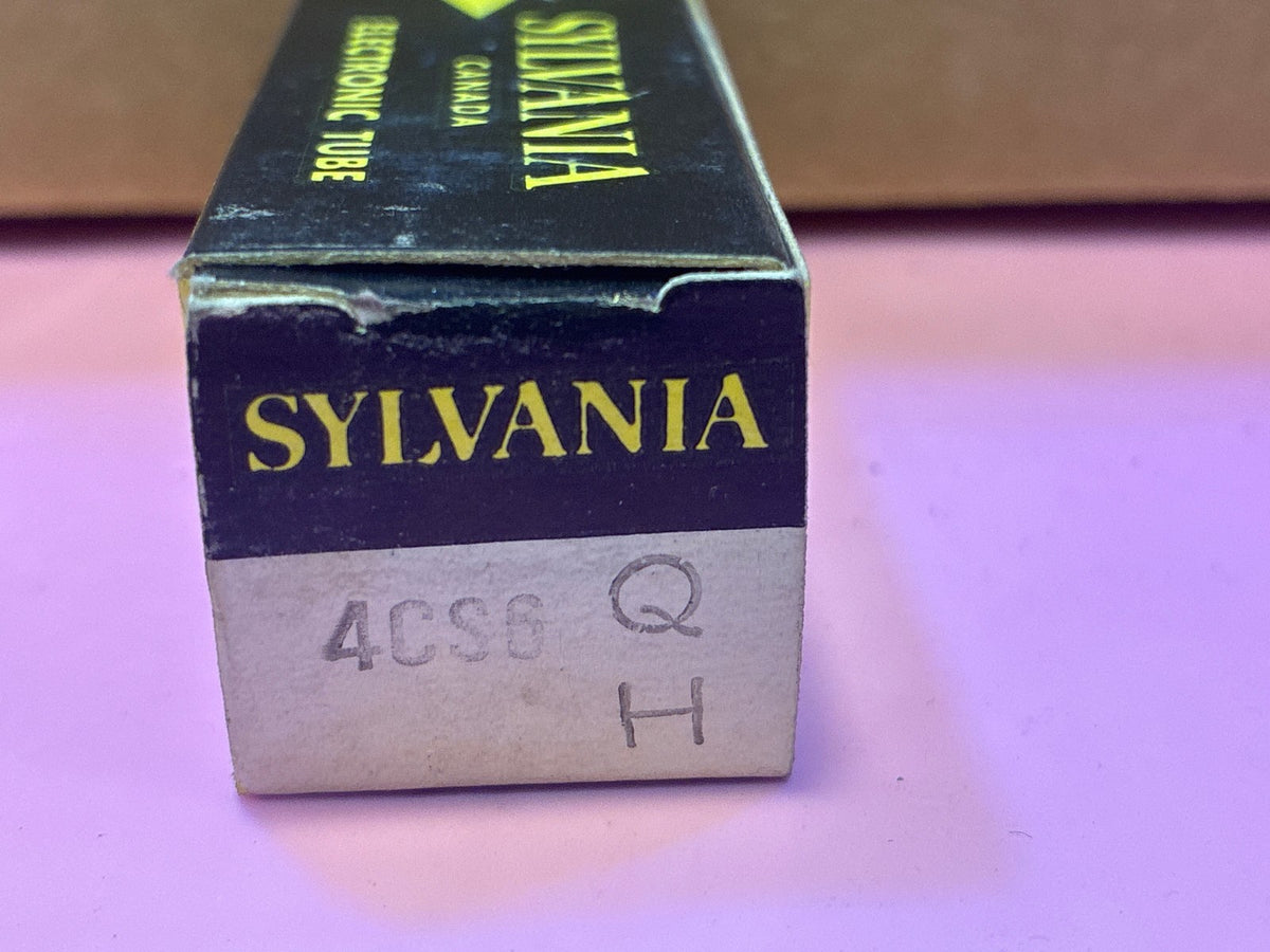 🔥 Sylvania 4CS6 Vacuum Tube NOS Canada Original Box Vintage Electronic
