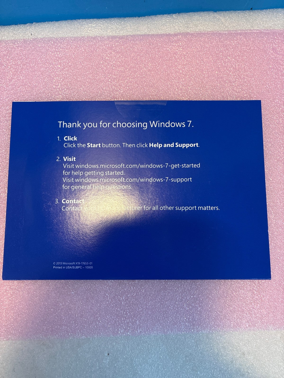 🔥 Microsoft Windows 7 Professional SP1 64-bit OEM DVD FQC-08289