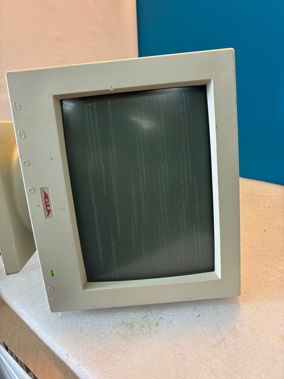 🔥 Acula AM-1038F Vintage CRT Computer Monitor 14in Beige Retro Display