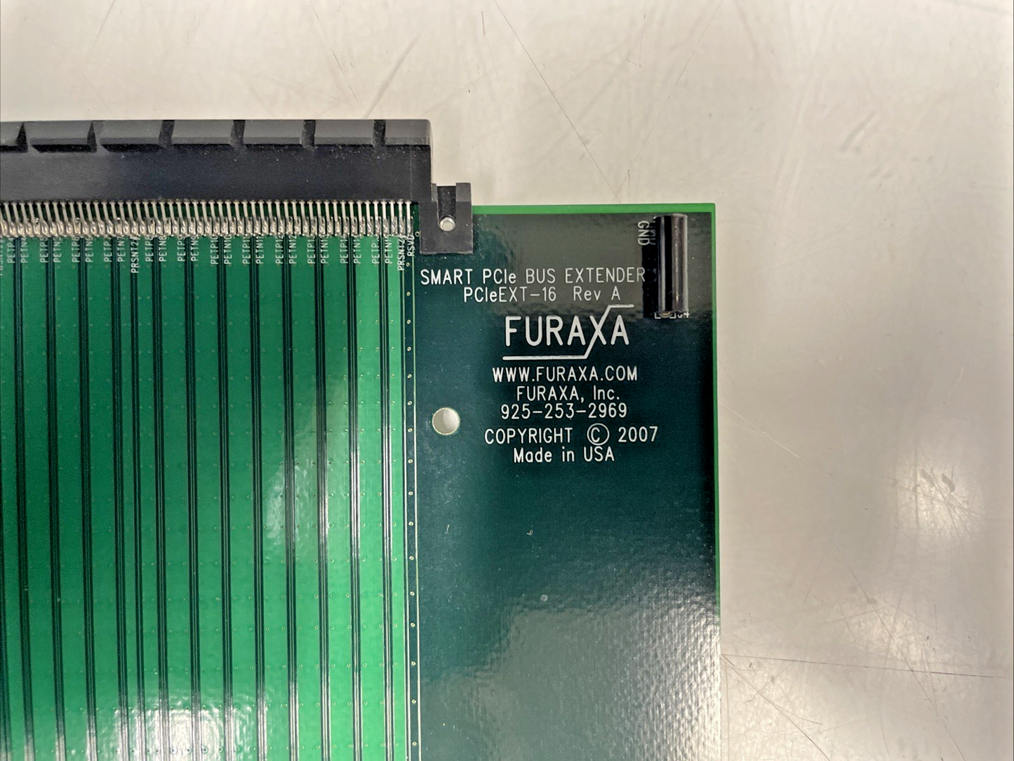 furaxa Smart PCIe Bus Extender PCIeEXT-16  REV A Plug in Card +