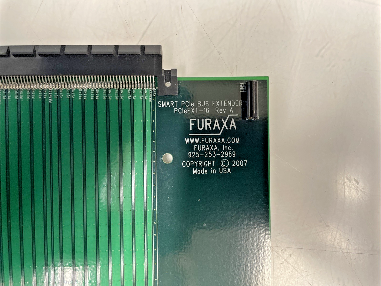furaxa Smart PCIe Bus Extender PCIeEXT-16  REV A Plug in Card +