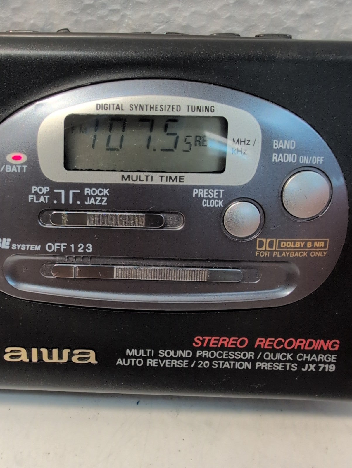 🔥 AIWA HS-JX719 Stereo Radio Cassette Recorder Made in Japan (FOR PARTS, READ)-