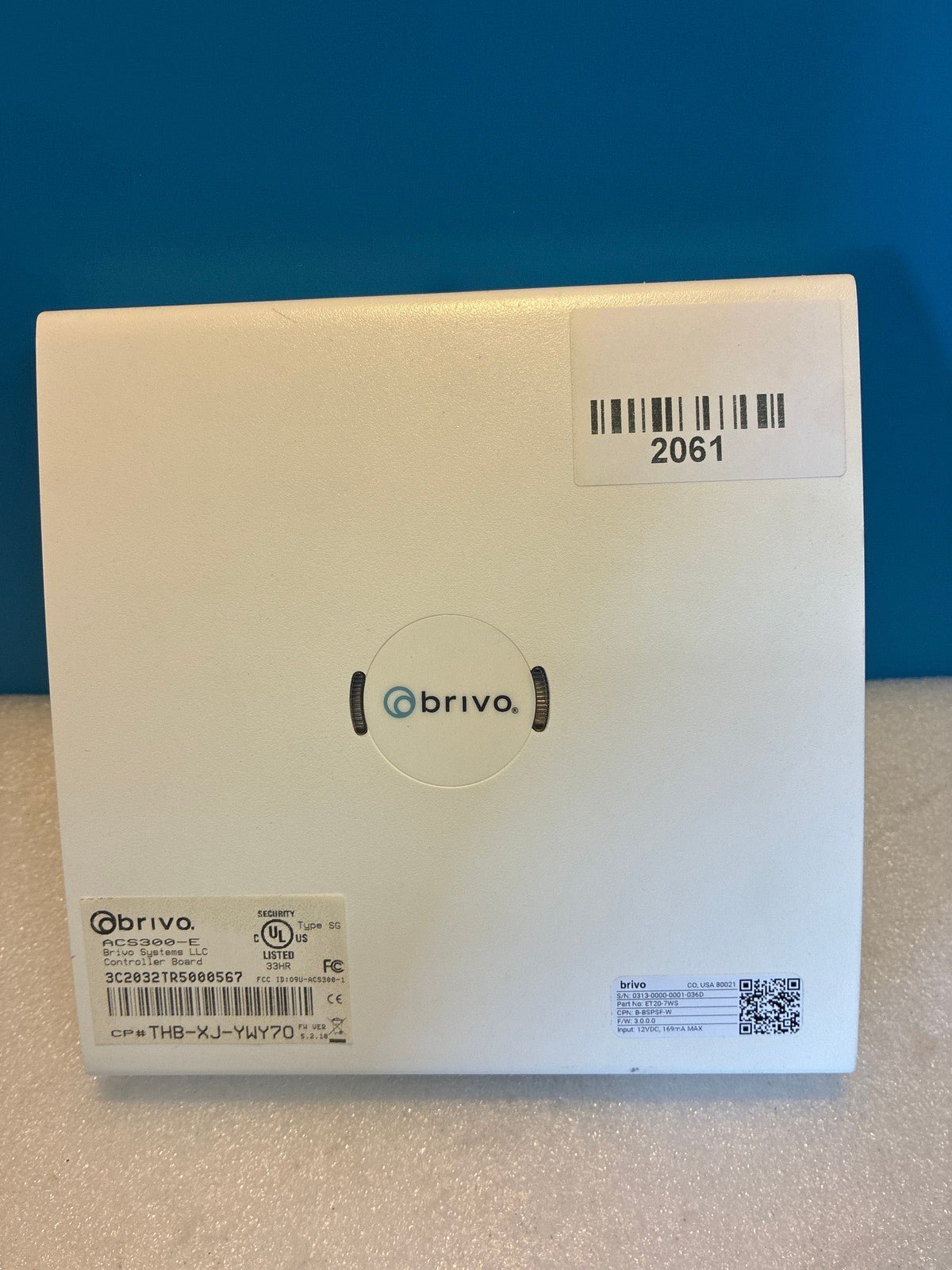 🔥 Brivo ACS300-E Access Control System Controller Board White 12VDC SG RJ45