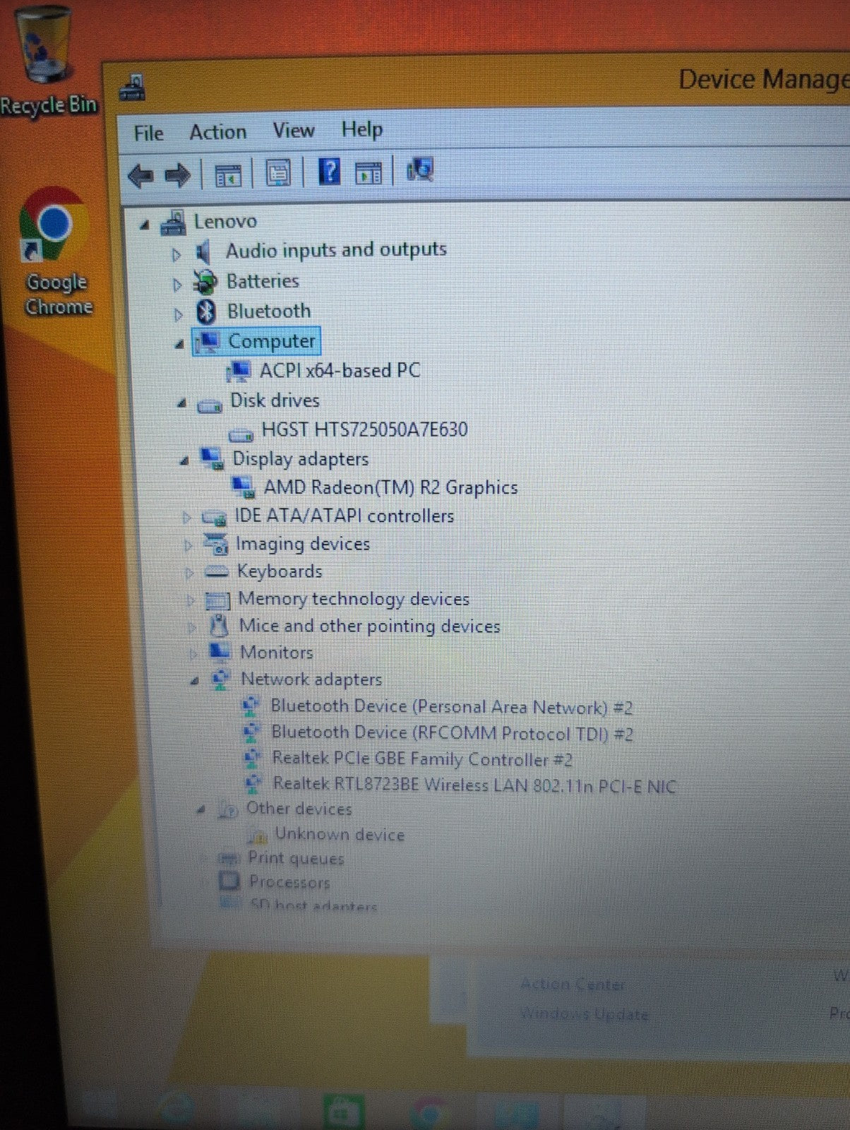 🔥 Lenovo B50-45 15.6" Laptop AMD E1-6010 CPU /4GB RAM/ 250GB HDD/Windows 8.1 -