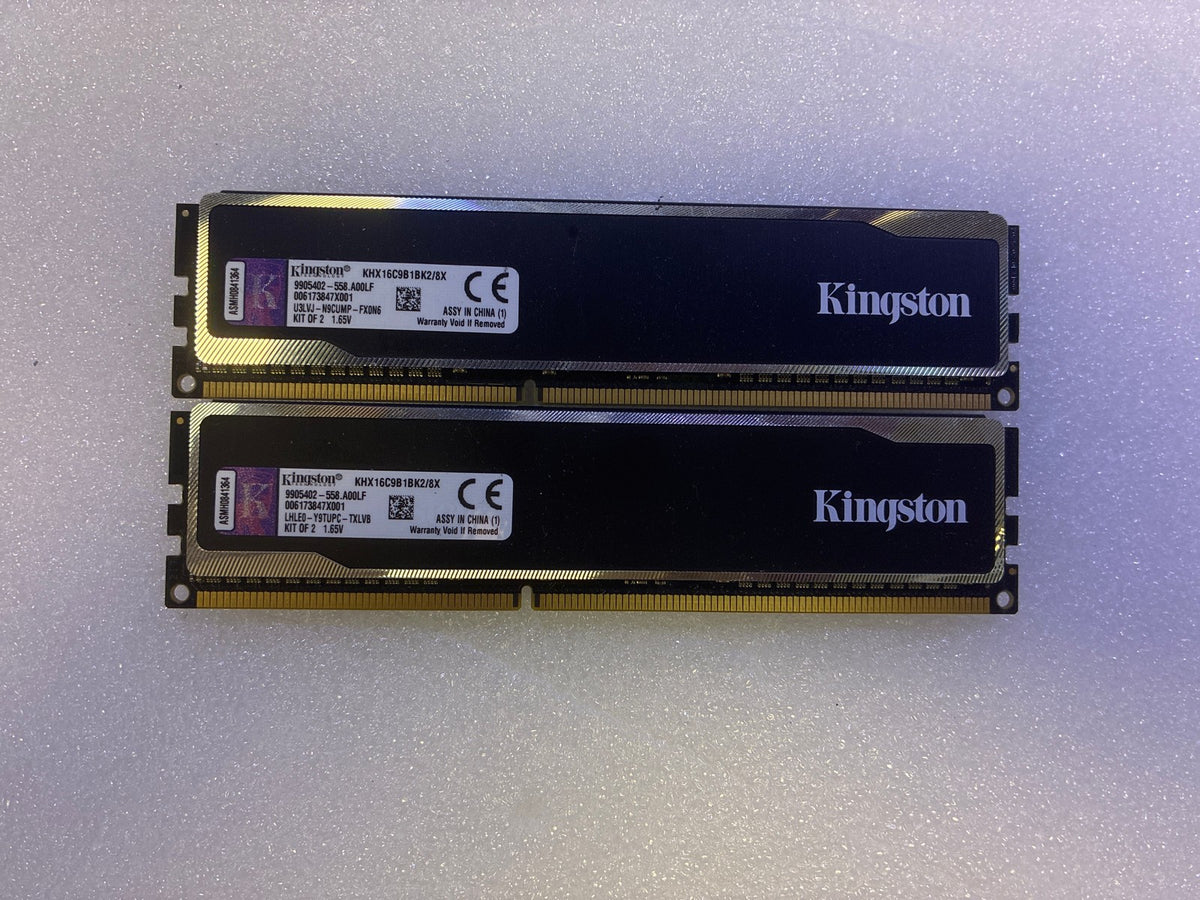 🔥 Kingston HyperX Black DDR3 8GB Kit (2x4GB) 1600MHz CL9 KHX16C9B1BK2/8X