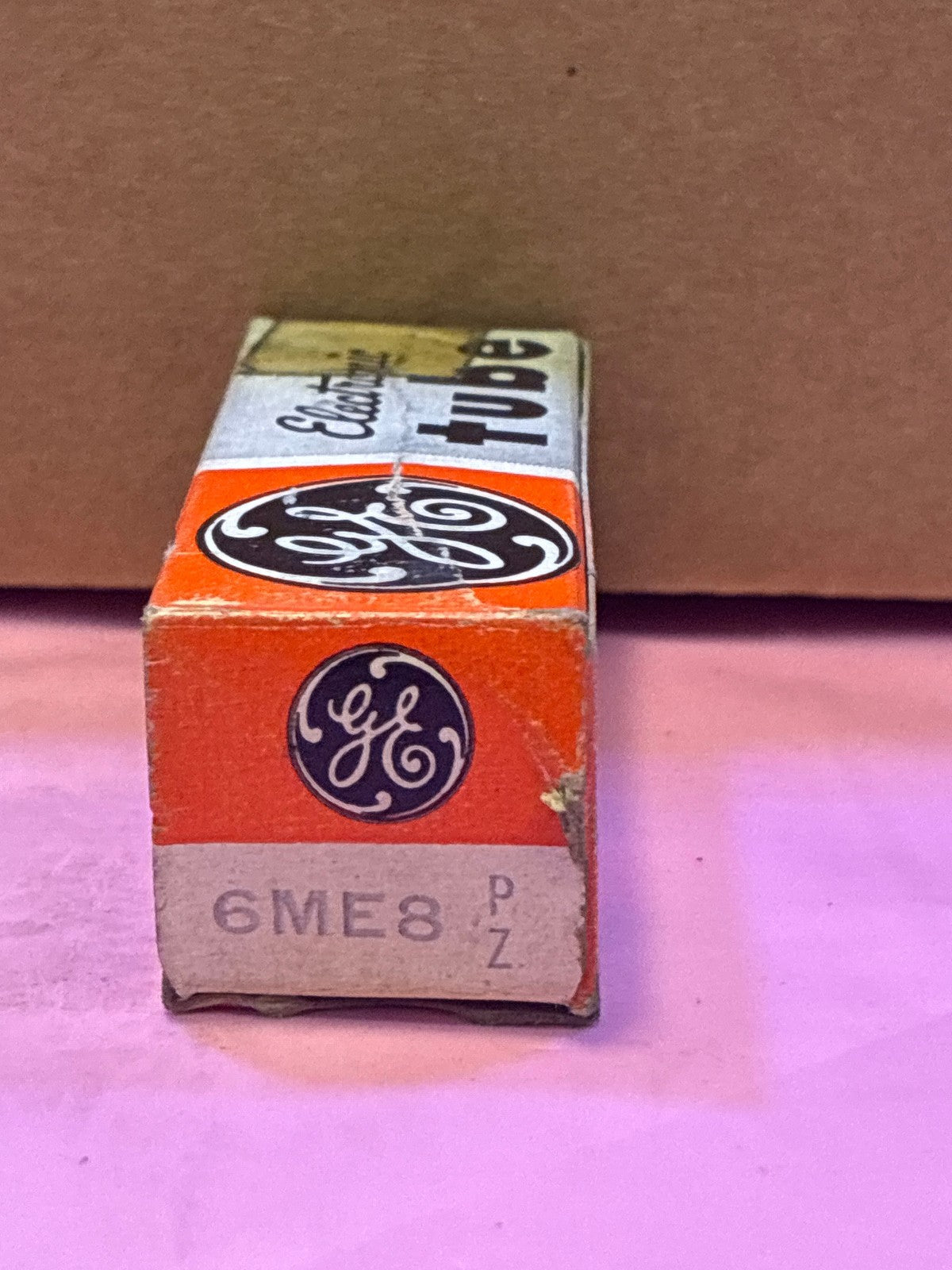 🔥 General Electric GE 6ME8 Vacuum Tube in Original Box Vintage Electron Tube