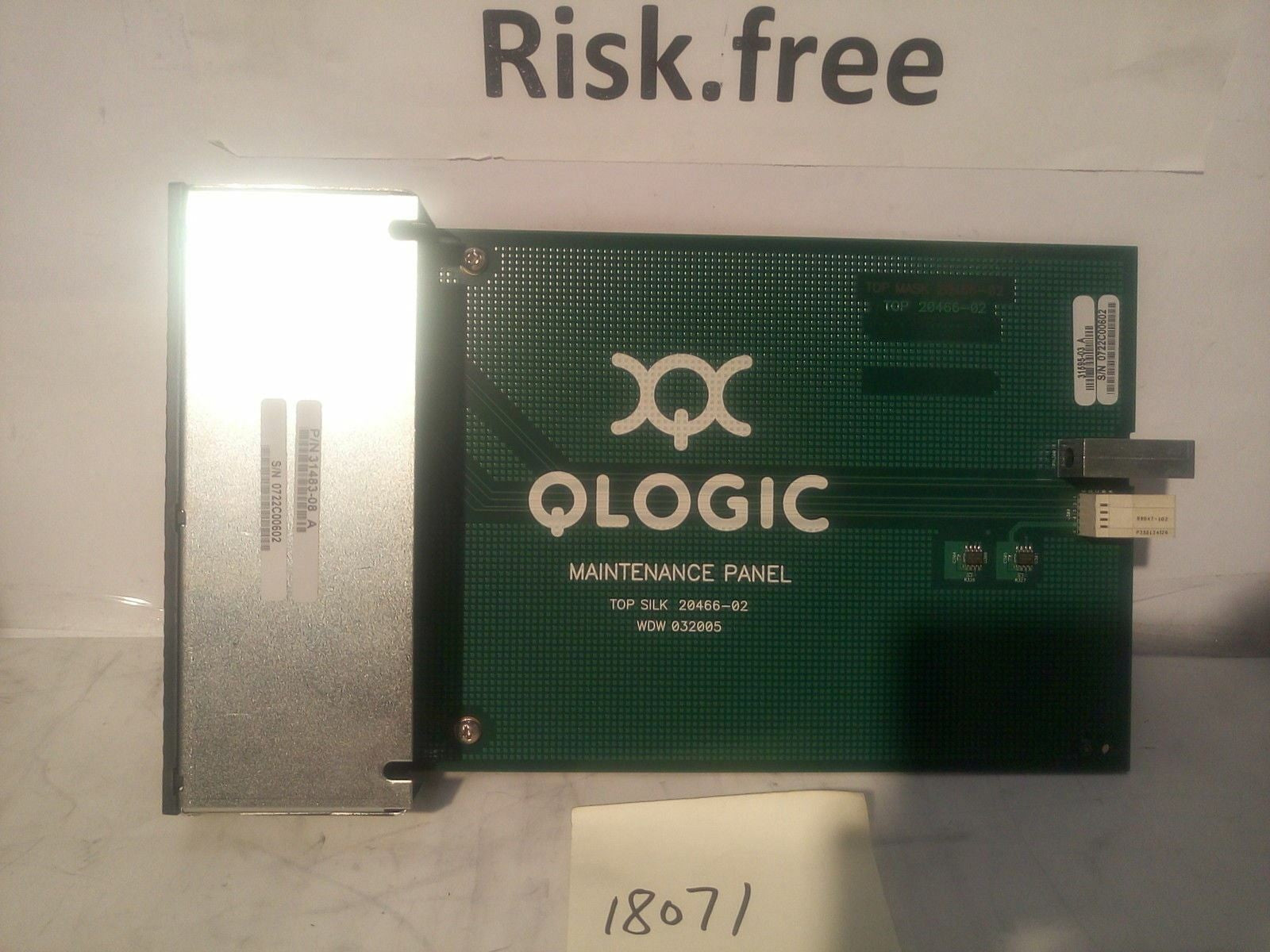 * QLOGIC MAINTENANCE PANEL FOR SANBOX 9000 20466-02 31695-03 31483-08