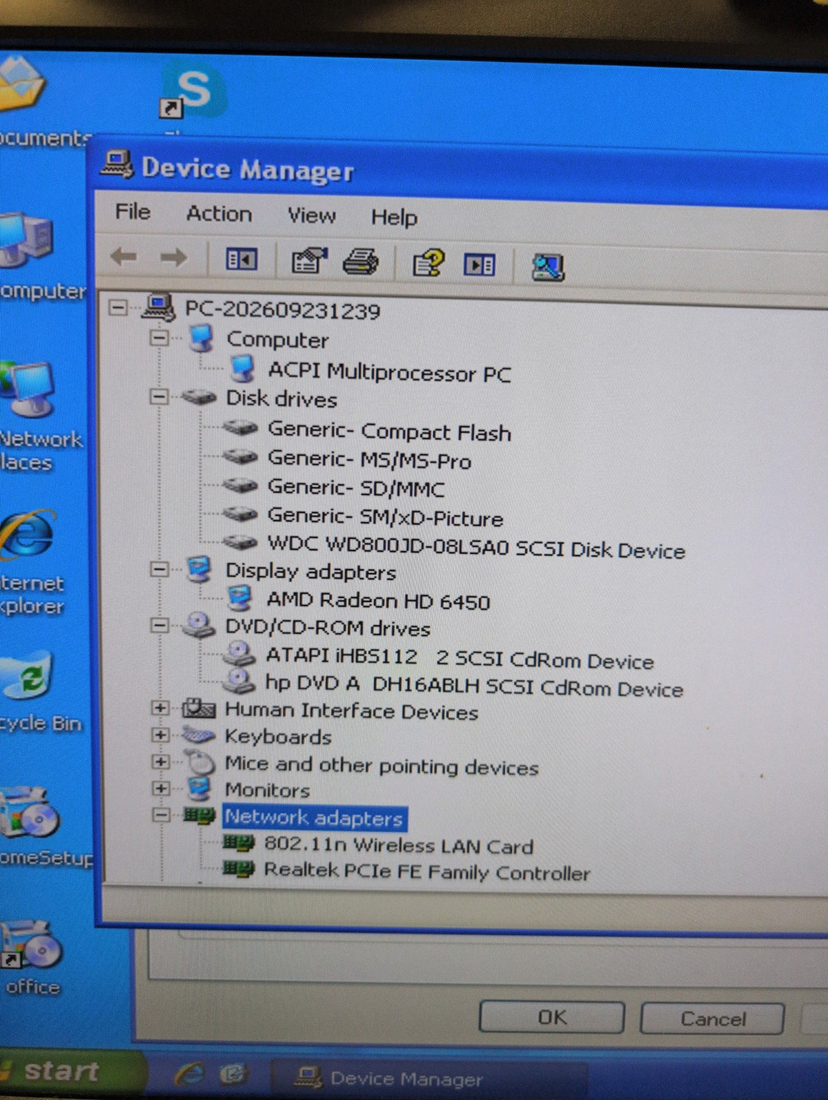 🎸 HP Pavilion Elite HPE-500f Desktop AMD Phenom II X6 1045T 8GB 80GB HDD WinXP