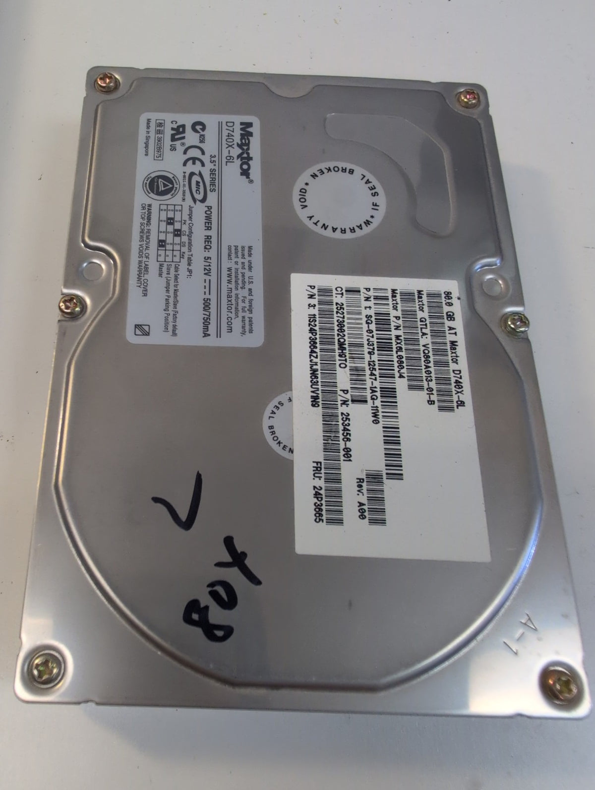 🎸 Maxtor D740X-6L 80GB 3.5" IDE Internal Hard Drive MX6L080J4