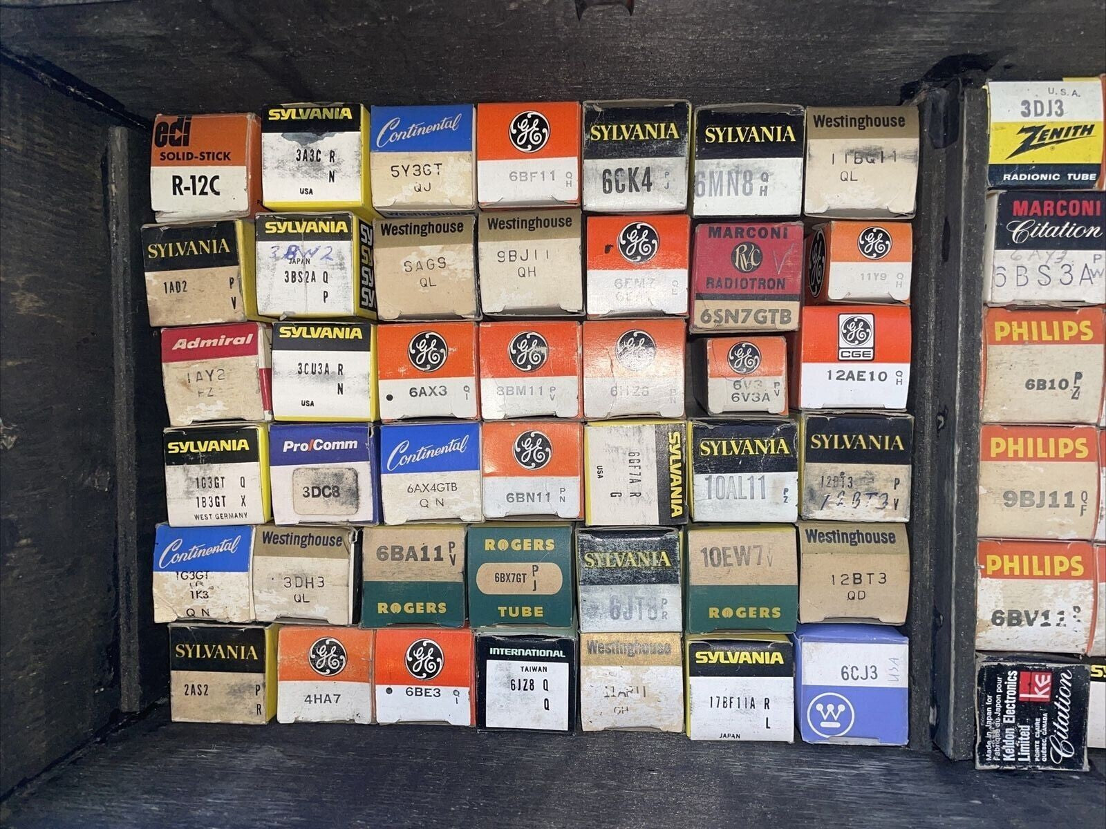 Large lot of  VINTAGE Electric tube old stock