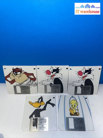 5X 3.5 Inch Looney Tunes Floppy Disk