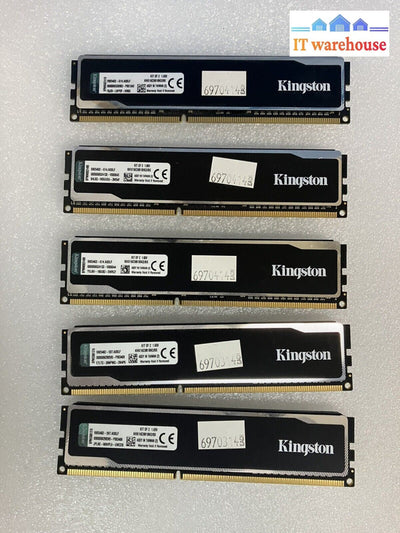 ~ (5x 4GB) KINGSTON HyperX FURY PC3-12800 DDR3-1600 KHX16C9B1BK2/8X Desktop RAM
