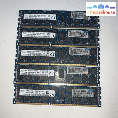 5x 8GB Hynix 2RX4 PC3L-10600R-9-12-E2 HMT31GR7CFR4A-H9 (server) Ram memory