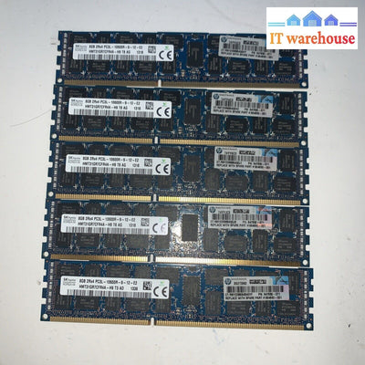 5x 8GB Hynix 2RX4 PC3L-10600R-9-12-E2 HMT31GR7CFR4A-H9 (server) Ram memory