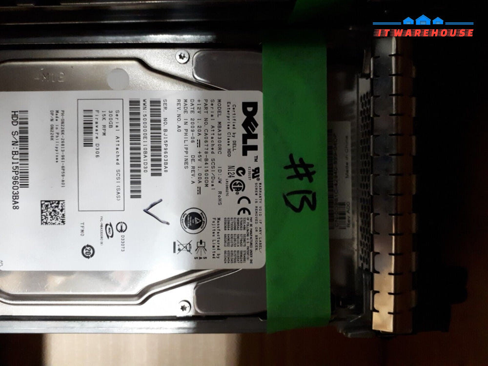 $ 5x Fujitsu Dell MBA3300RC 300 GB 3.5 in SAS Enterprise Hard Drive
