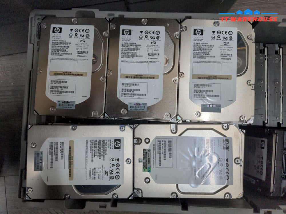 - 5x HP 300GB 1.5K 40-PIN Hard Drives BF3005A478 9Z1004-044 404394 ST3300655FC