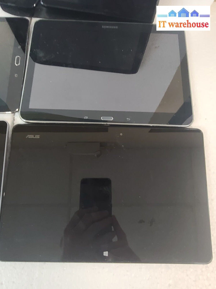 -  5x Mixed BRAND 9~10 Inch Tablets Samsung, ASUS, Huawei,Motorola  (AS IS)