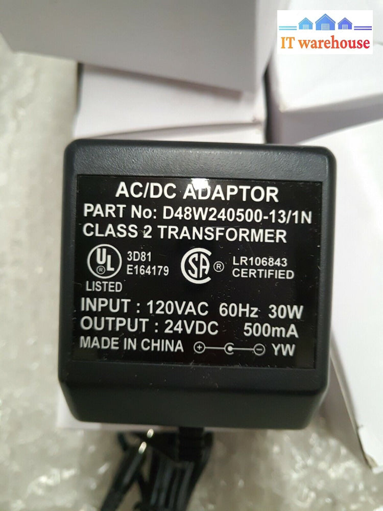 - 5x NEW 24VDC 500mA Power SUPPLY ADAPTER D48W240500-13/1N 