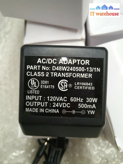 - 5x NEW 24VDC 500mA Power SUPPLY ADAPTER D48W240500-13/1N 