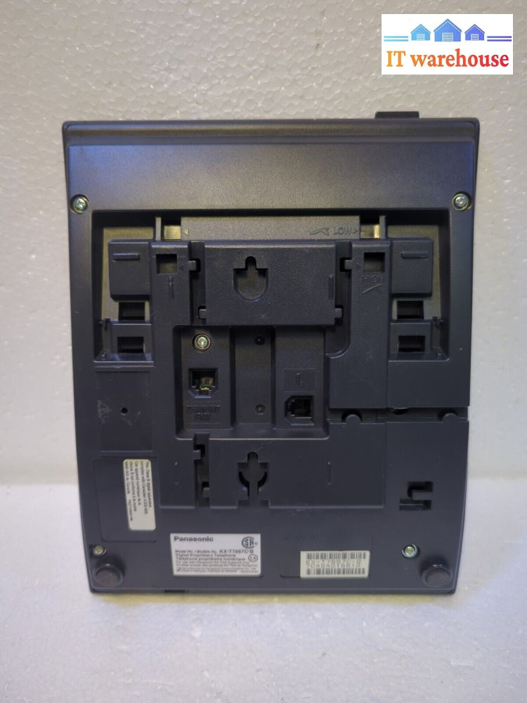 - 5x PANASONIC KX-T7667 KX-T7667C-B 12 Button Telephone BASE (No Handset/Stand)