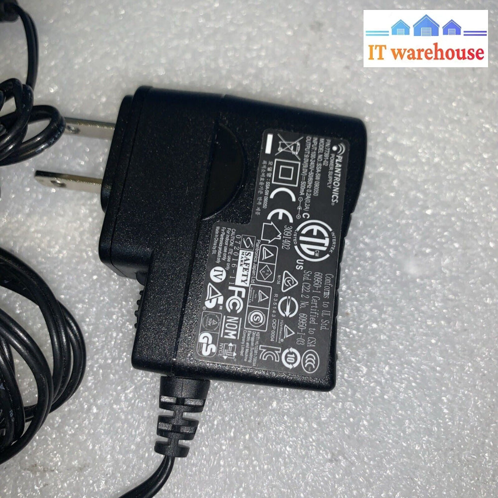 5x  Plantronics AC Adapter Power Supply SSA-5W 090050 9V 500ma 83648-02 77391-02
