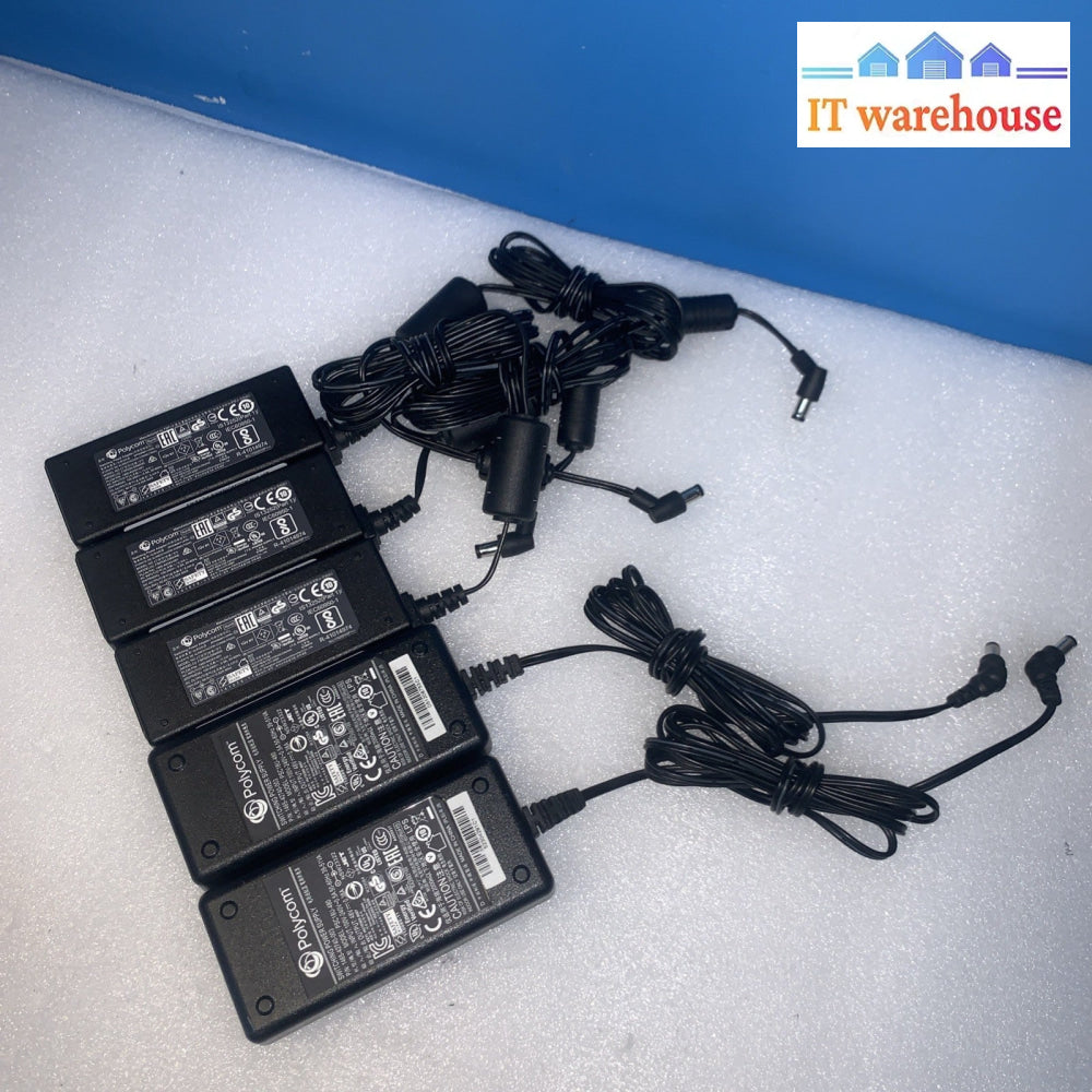 (5x) Polycom telephone PSC18U-480, 48V 0.38A~0.52A Ac adapter