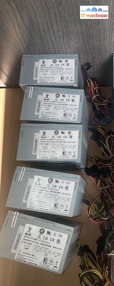 - 5X Powerman Ip-S350Cq2-0 350W Atx Switching Power Supply 24/2*4/Pcie/Sata
