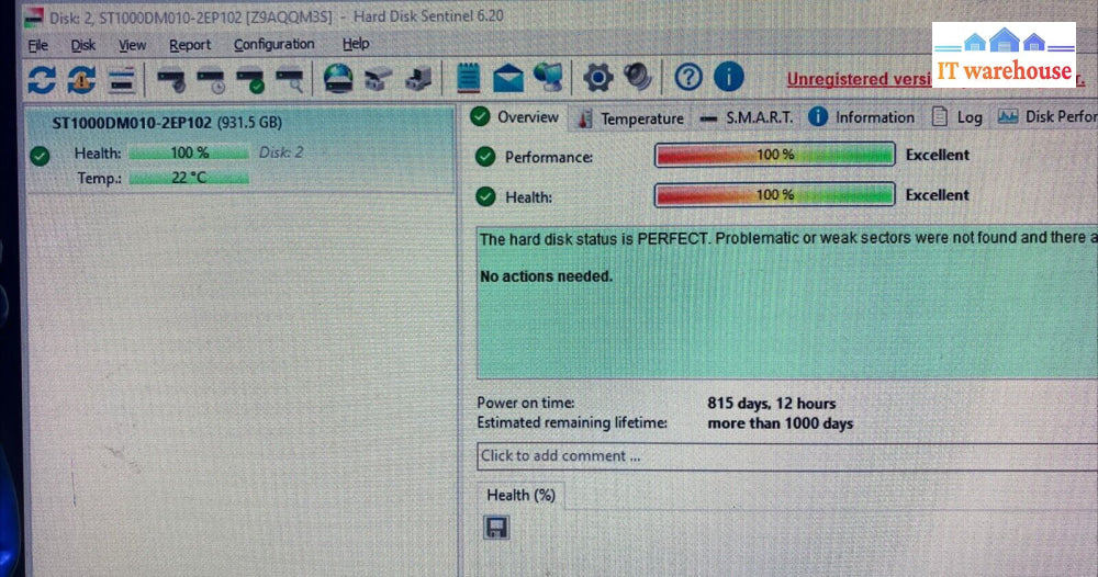 (5X) Seagate Barracuda St1000Dm010 Sata 1Tb 3.5’ Hd (1000 Days Remaining)~