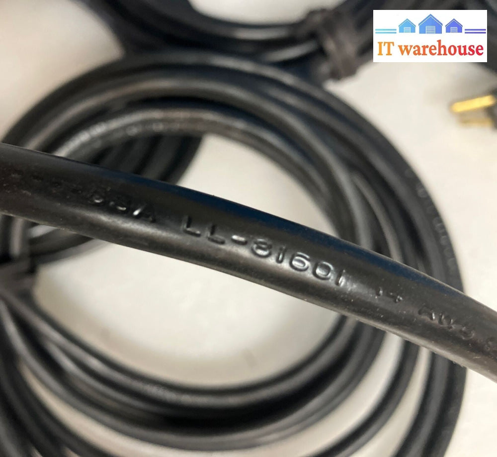 5x SJTOW SJTOOW 300V LL-81601 LL39965 FT-2 VW-1 Water Resistant 4.5m Power Cord~