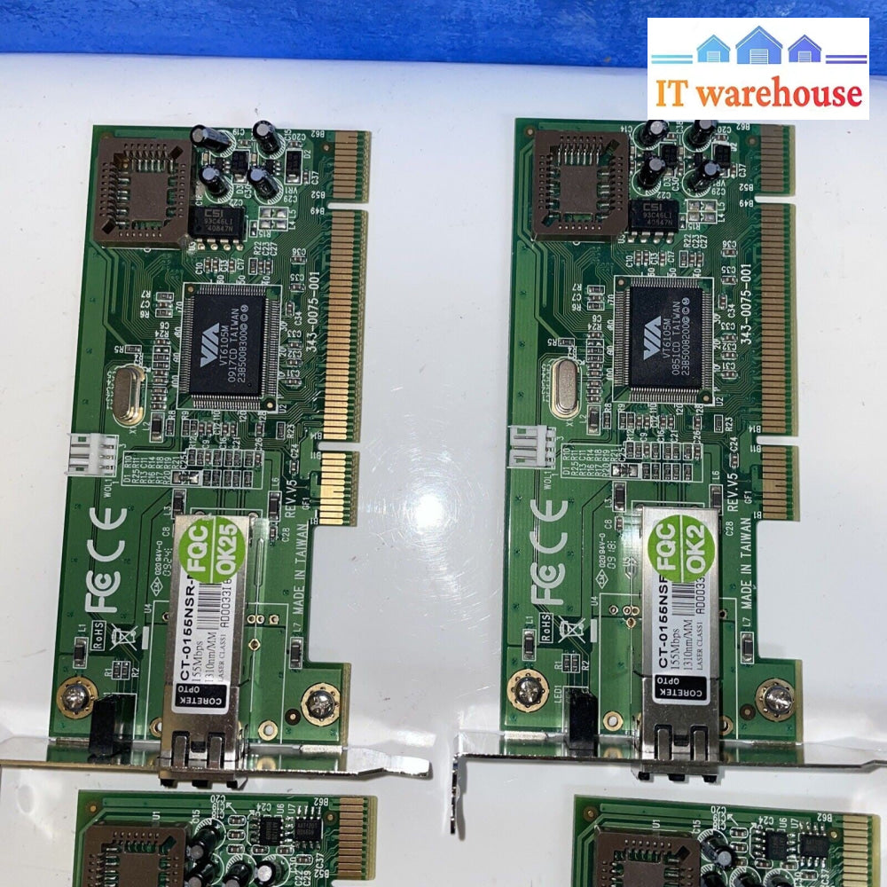 5x Transition Networks N-FX-LC-02(L) PCI Adapter Fiber Network Interface Card