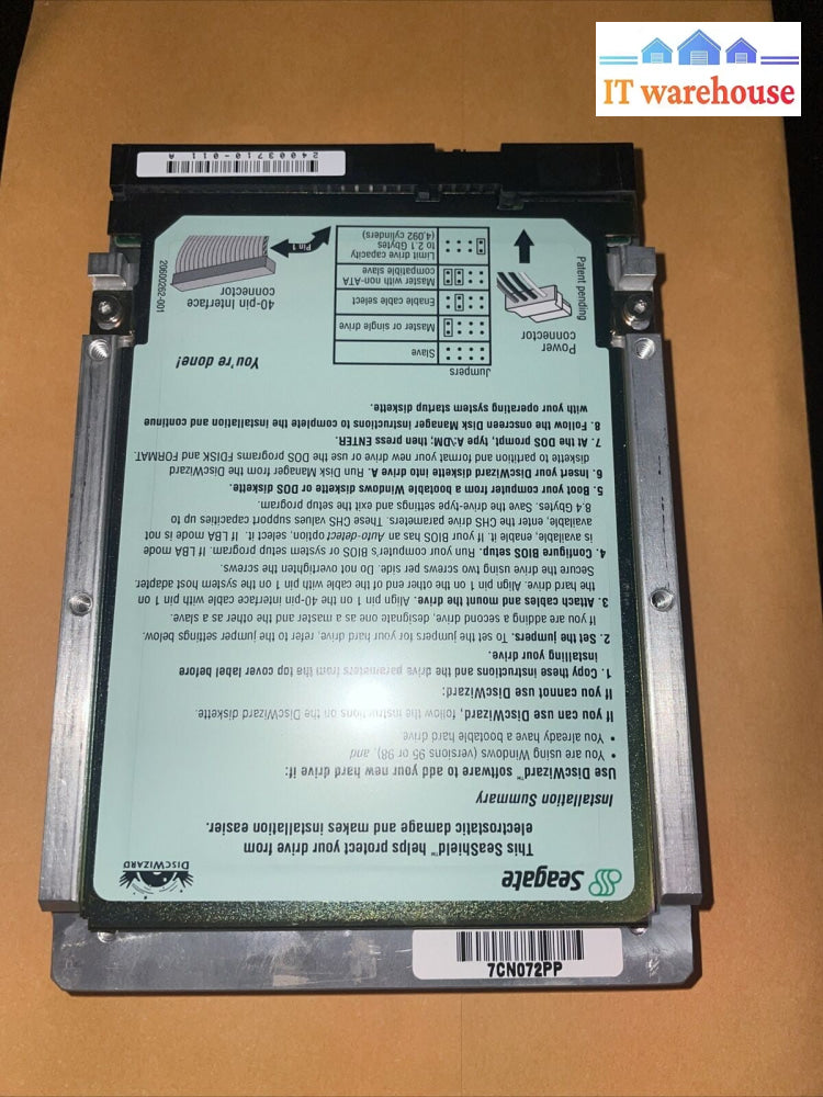 6.4GB SEAGATE MEDALIST ST36424A HDD, PN: 9N5006-030 FW: 3.10, 134198-001