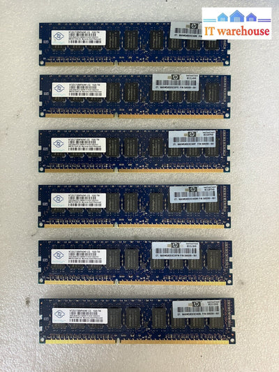 ~(6 x 2GB) NANYA NT2GC72B8PA0NF-CG 2GB PC3-10600E DDR3-1333 ECC CL9 Server SDRAM