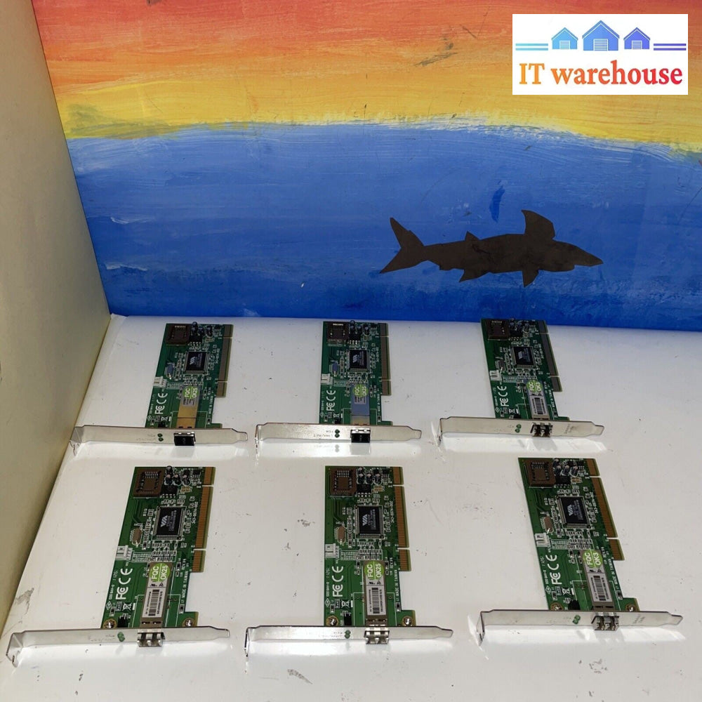6 x Transition Networks N-FX-LC-02 PCI Adapter Fiber Network Interface Card